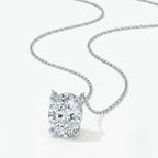 Oval Solitaire Pendant