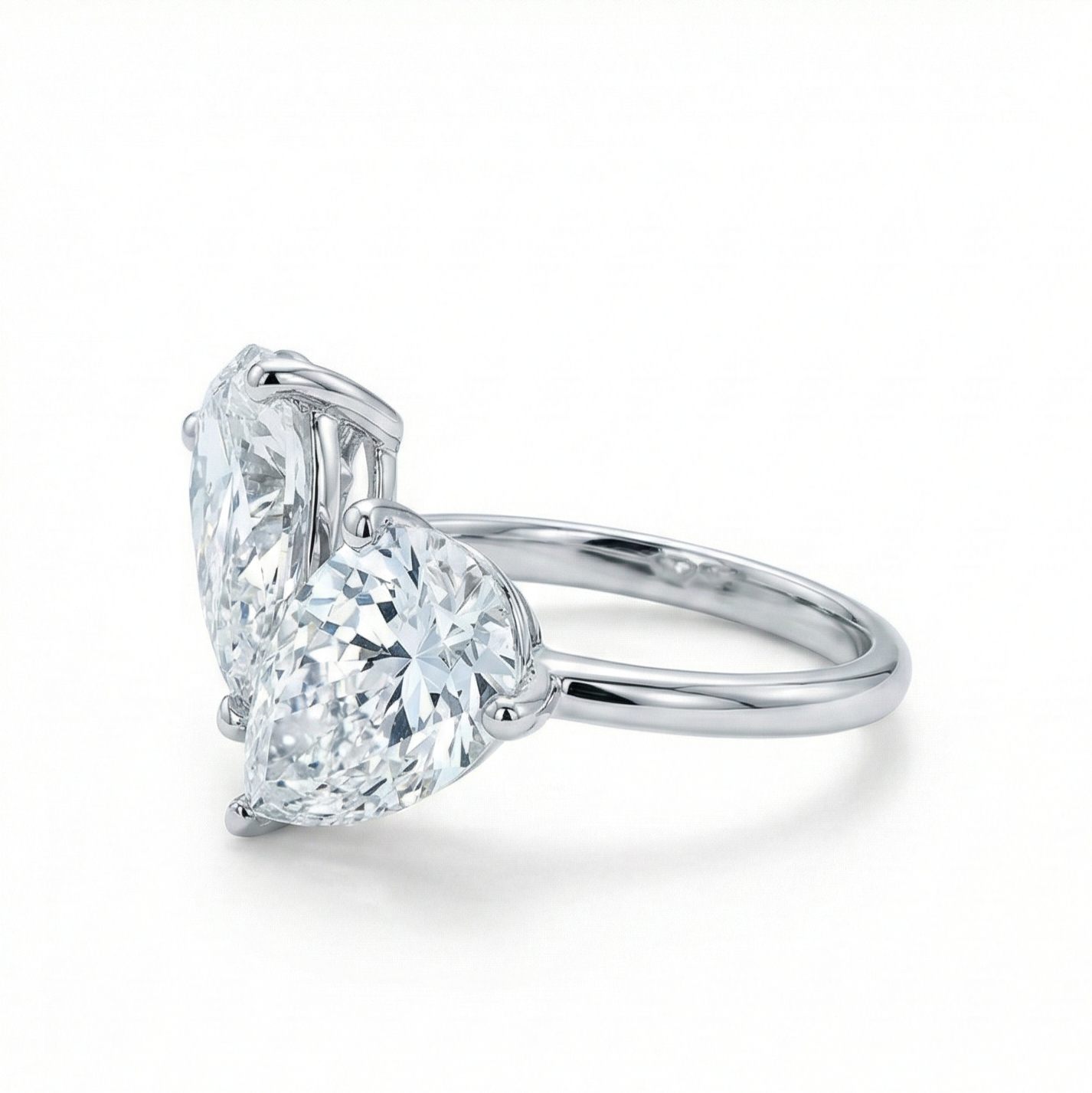 Twin Pear Diamond Ring