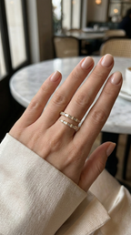 Baguette Spiral Ring