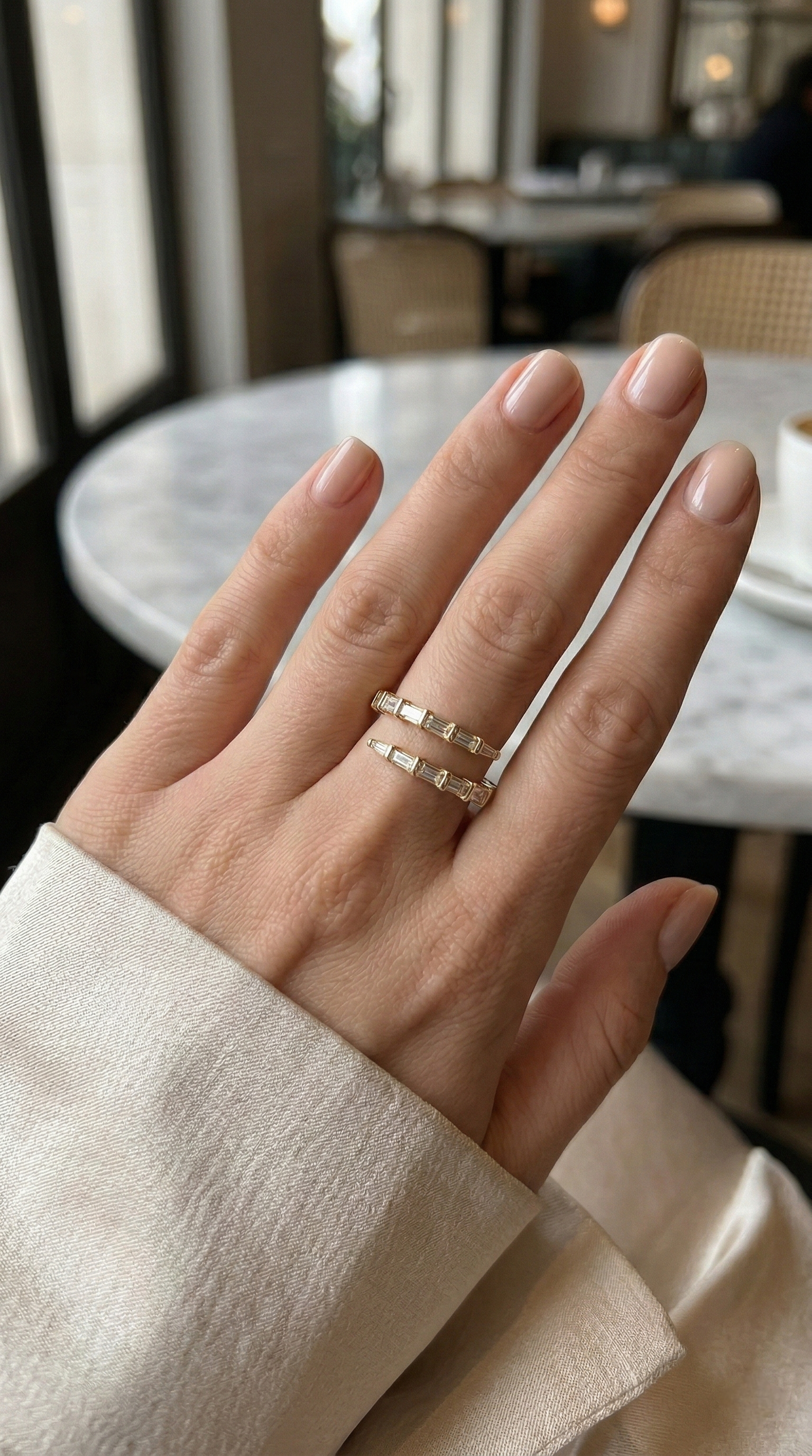Baguette Spiral Ring