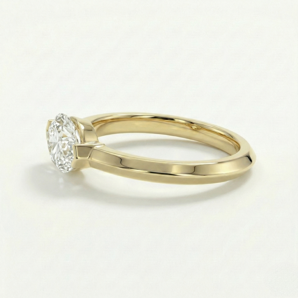 Art Deco Marquise Bezel Set Ring