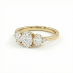 Oval Degrade Diamonds Ring
