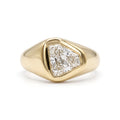 Bombay Shield Diamond Signet Ring