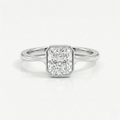 Radiant Bezel Diamond Ring