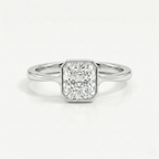 Radiant Bezel Diamond Ring