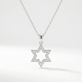 Star Of David Diamonds Necklace