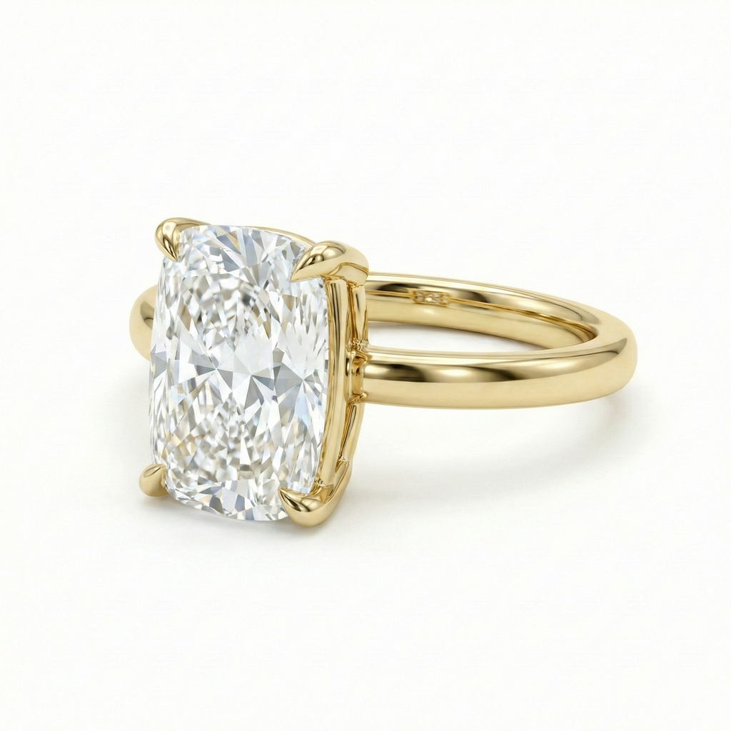 Cushion Solitaire Ring