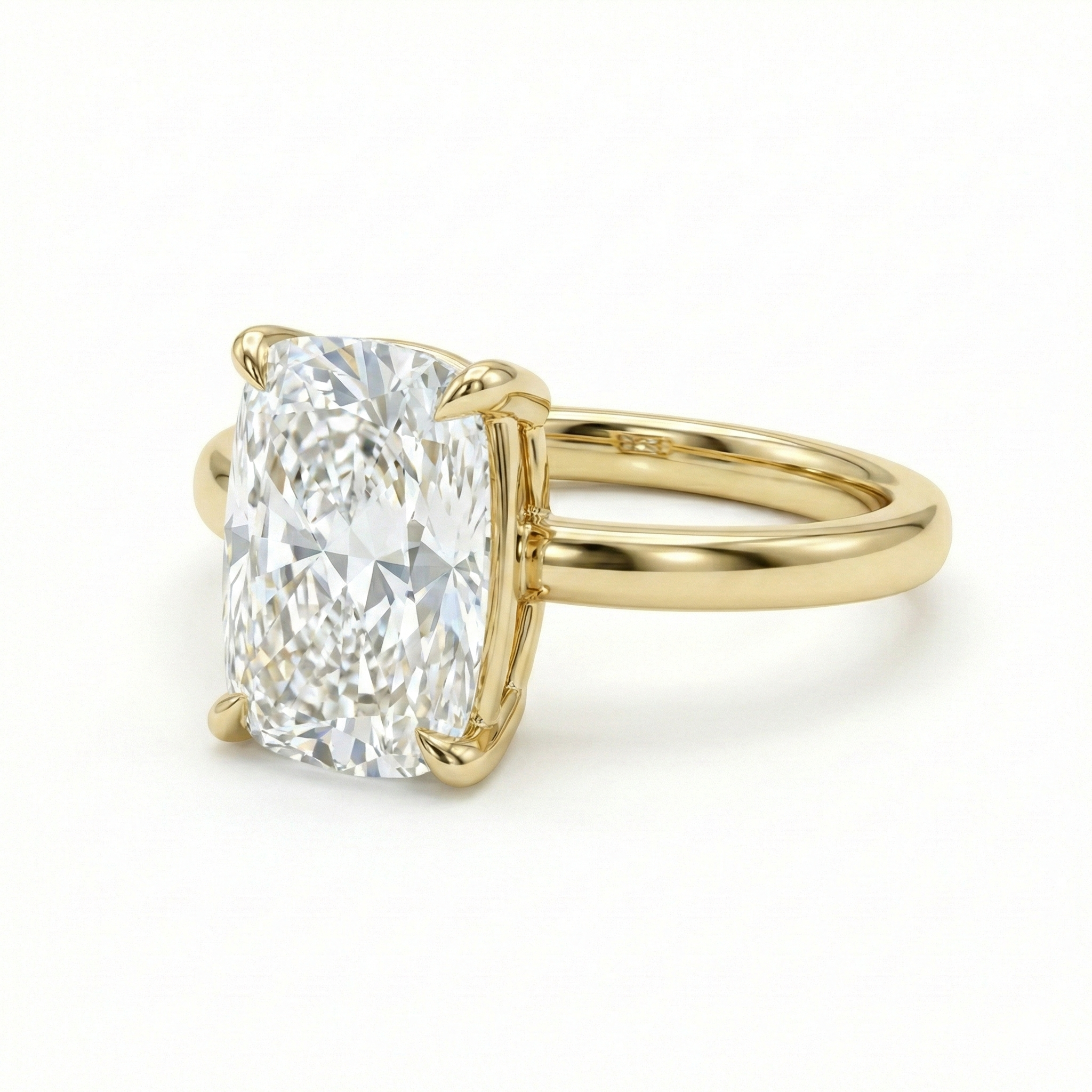 Cushion Solitaire Ring