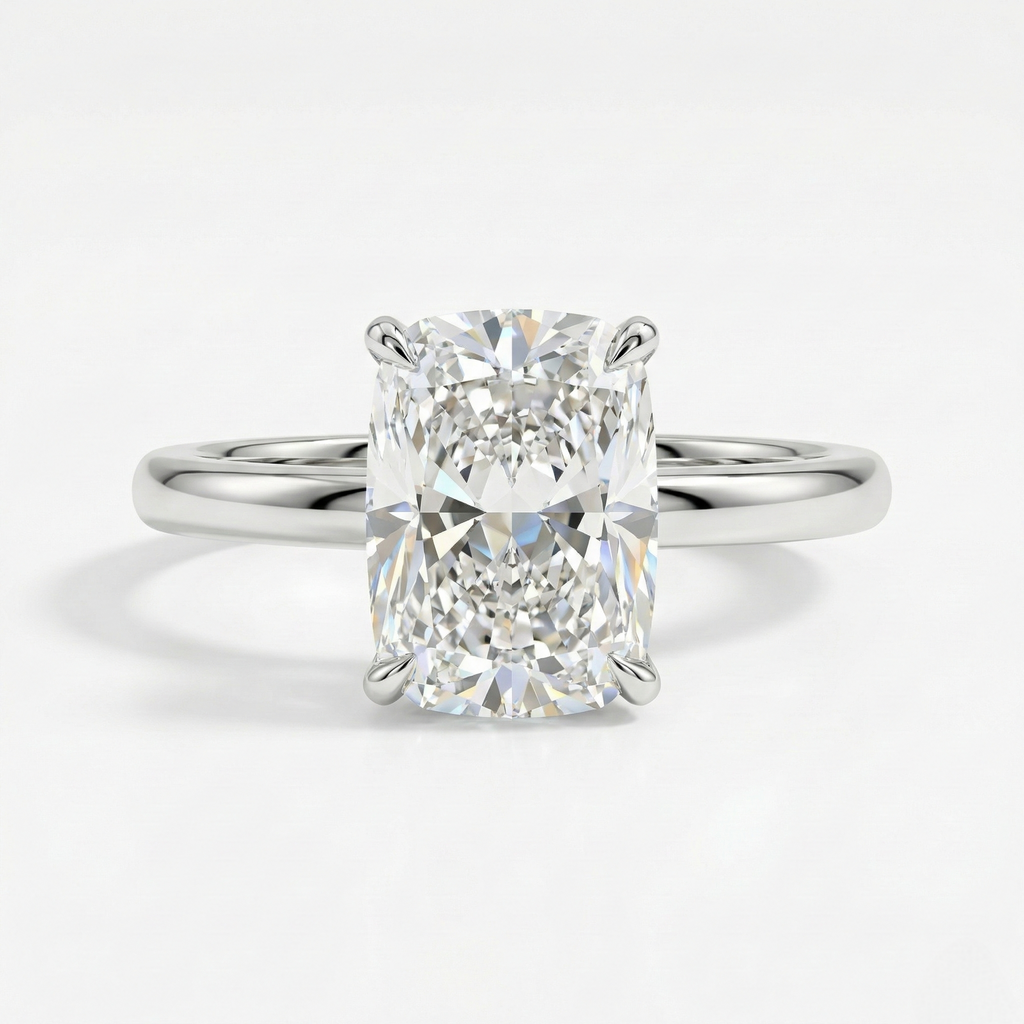 Cushion Solitaire Ring
