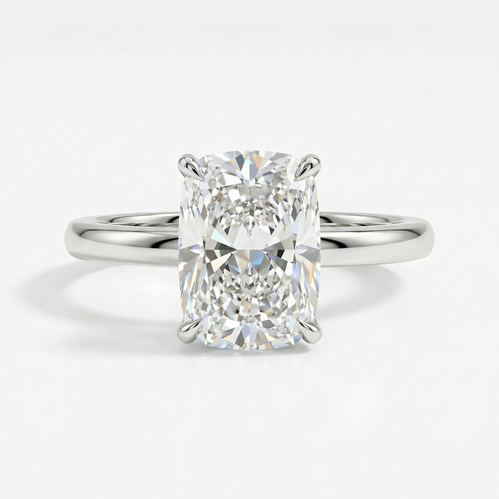 Cushion Solitaire Ring