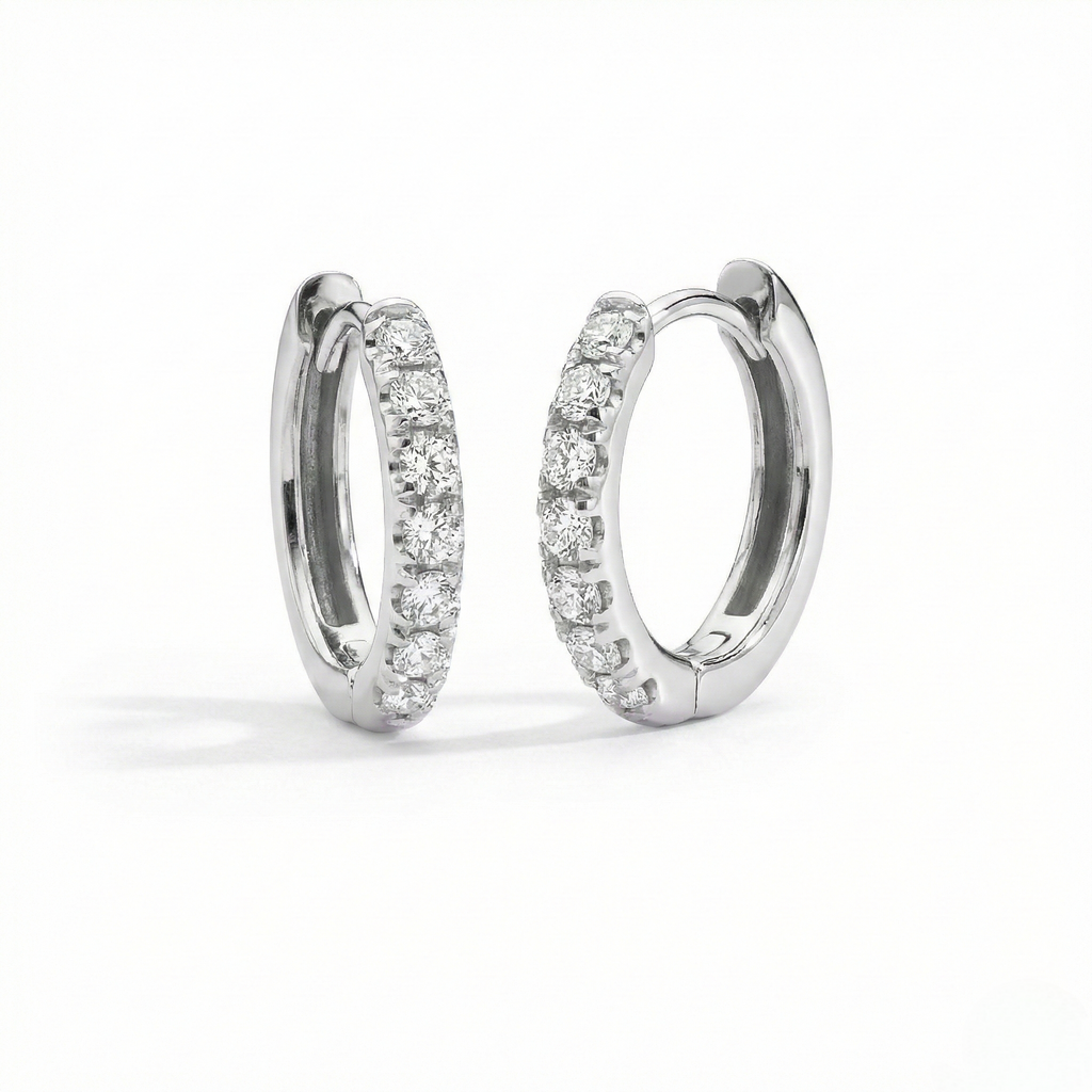 Hoop Diamonds Earrings