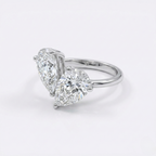 Twin Pear Diamond Ring
