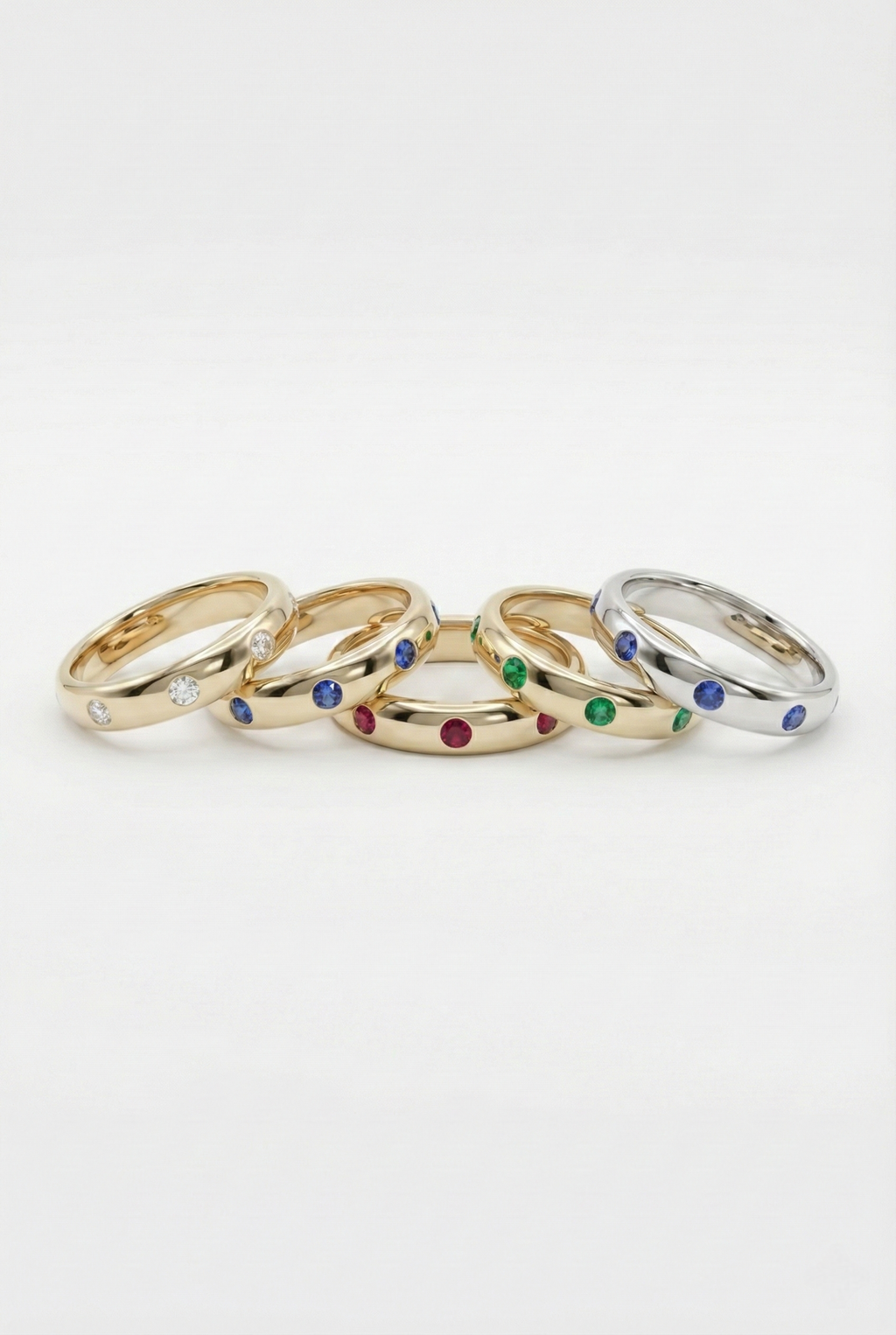 Bezel Emerald Eternity Ring