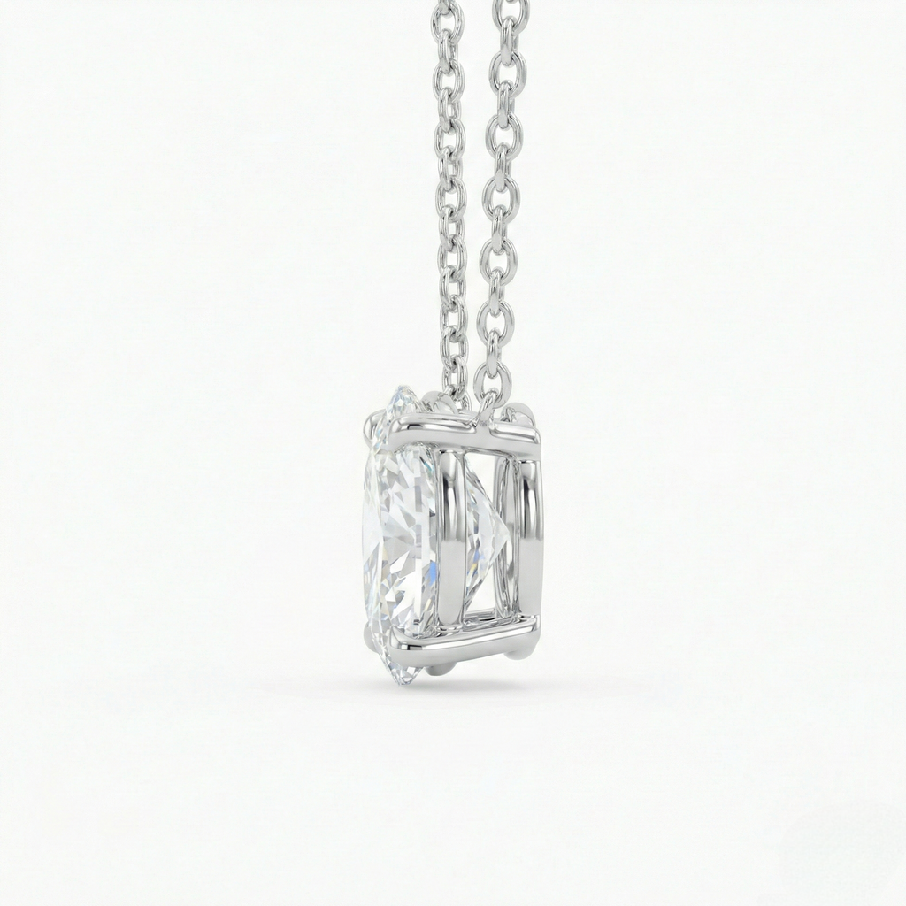 Oval Solitaire Pendant