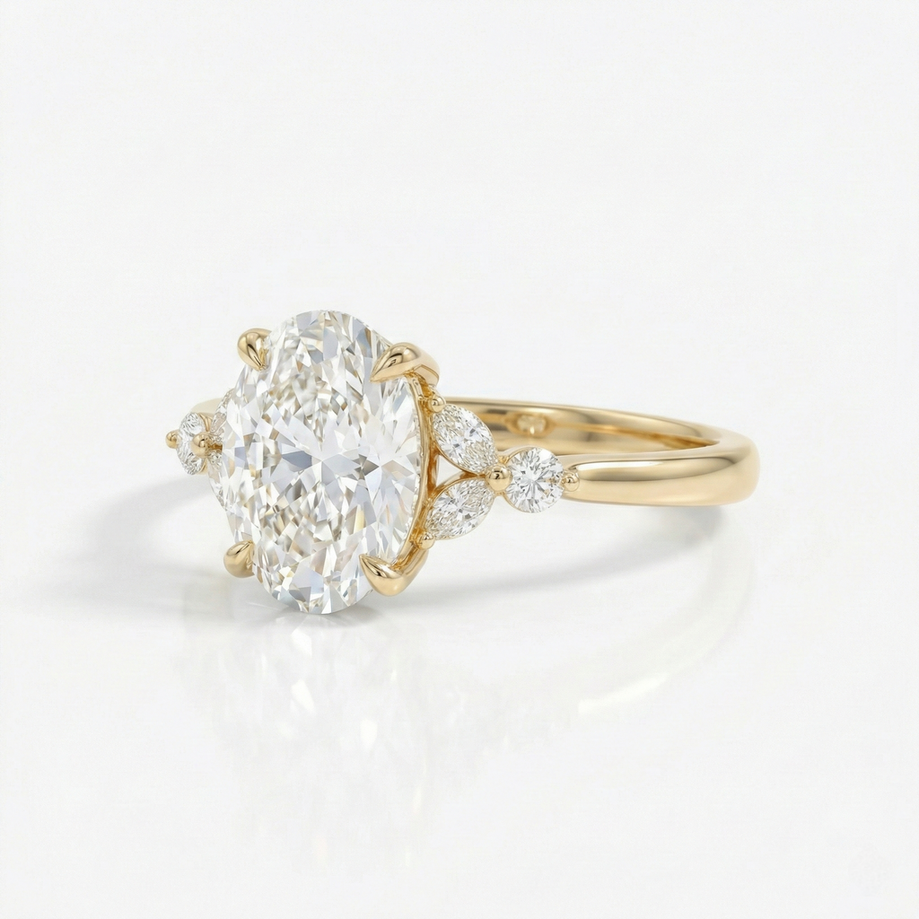 Oval & Marquise Diamond Ring