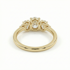 Oval Degrade Diamonds Ring
