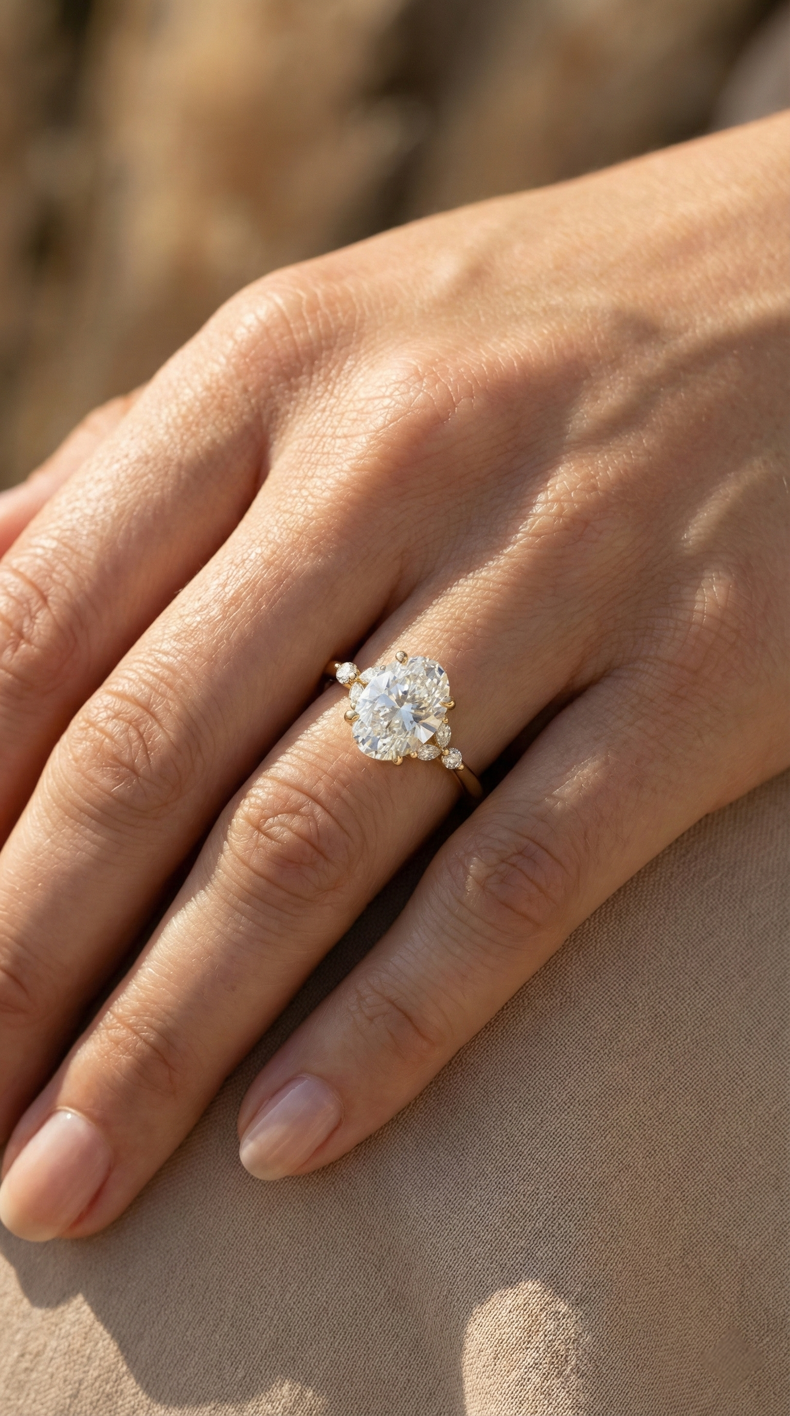 Oval & Marquise Diamond Ring