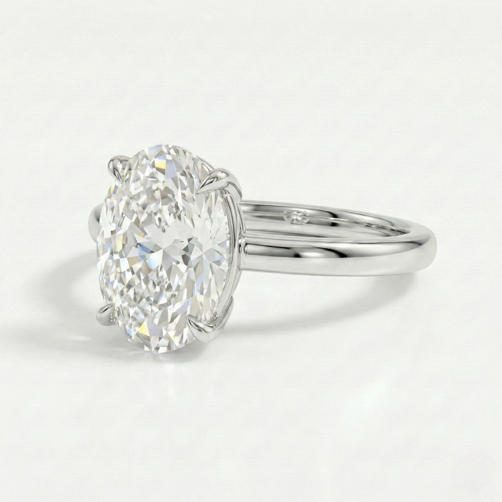 Oval Solitaire Ring