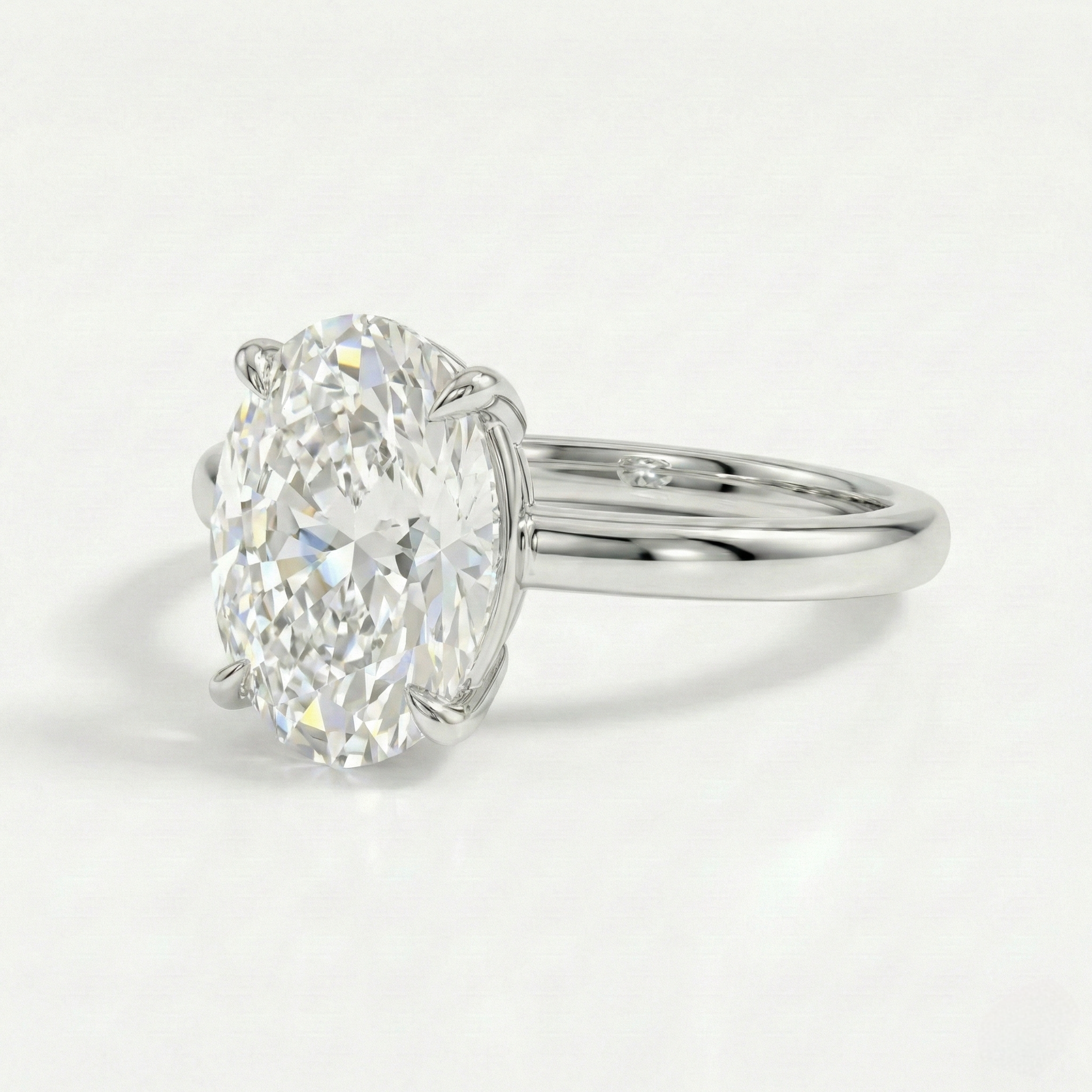 Oval Solitaire Ring