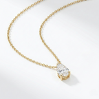Pear Solitaire Pendant