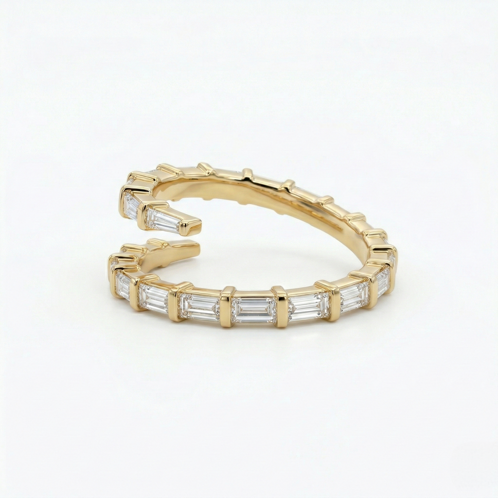 Baguette Spiral Ring