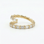 Baguette Spiral Ring