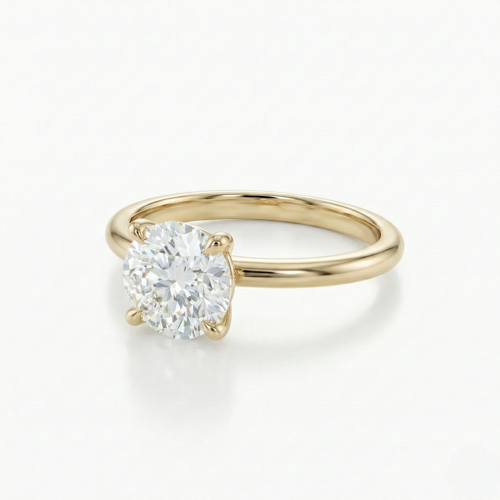Round Solitaire Diamond Ring