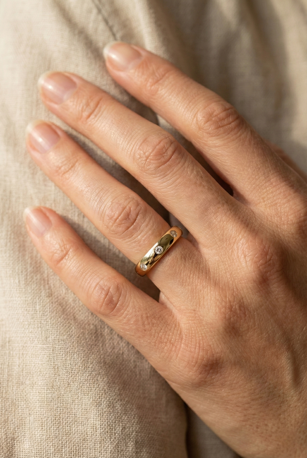 Bezel Diamond Eternity Ring