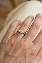 Volcano Oval Diamond Ring