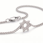 Diamond Star of David Bracelet