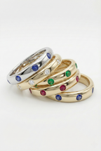 Bezel Ruby Eternity Ring