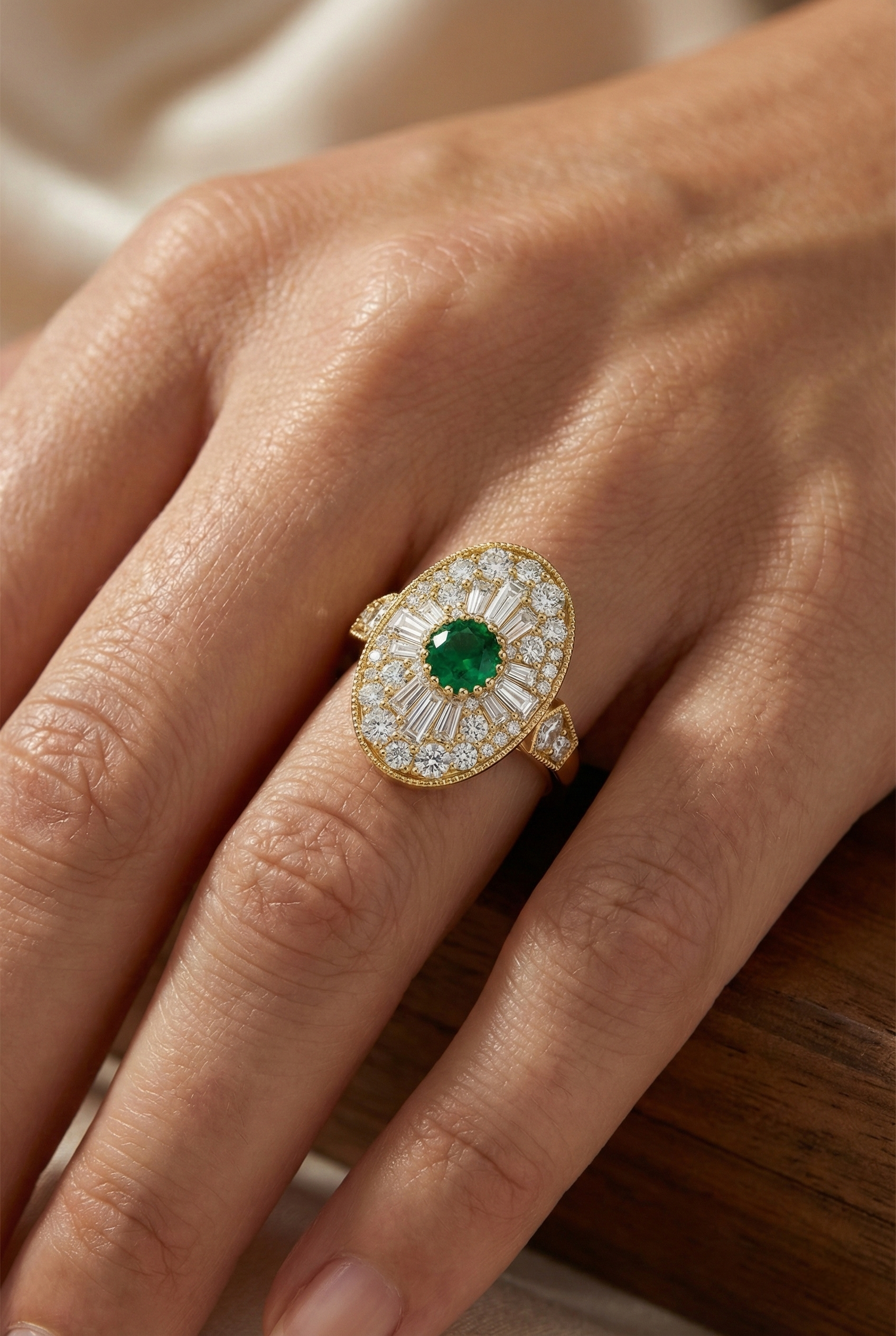 Emerald Imperia Ring
