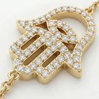 Big Hamsa Diamonds Bracelet