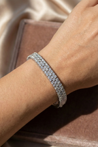 3 Row Diamonds Bracelet