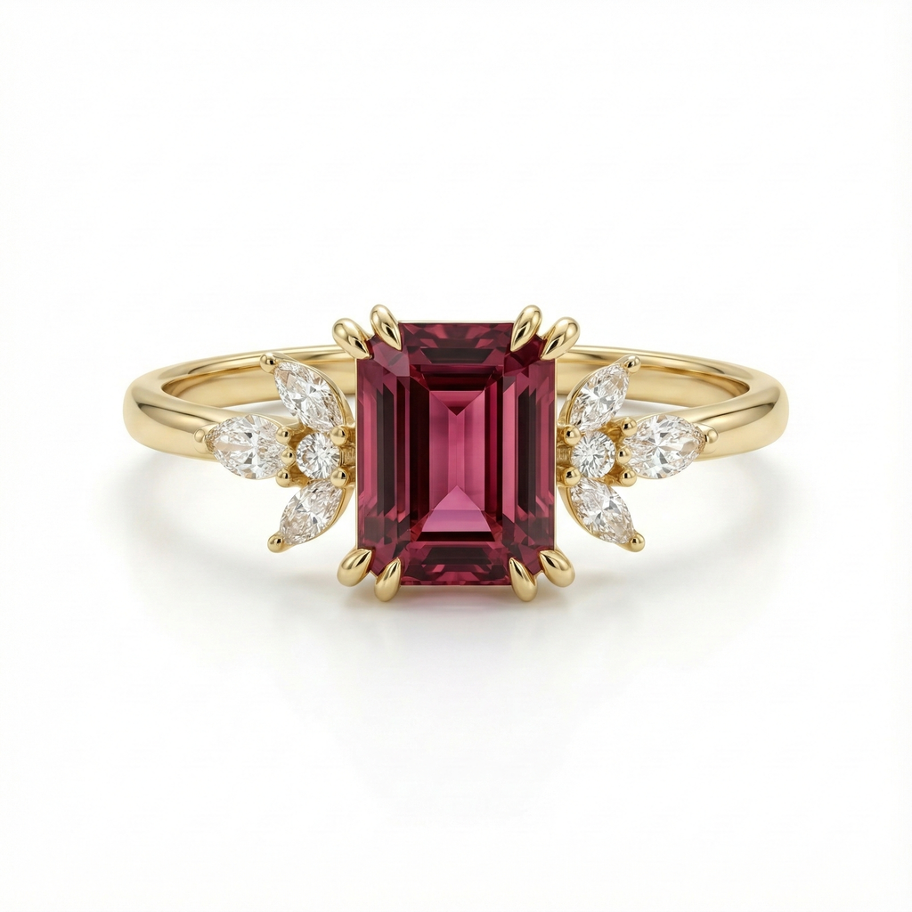 Tourmaline Blossom Ring