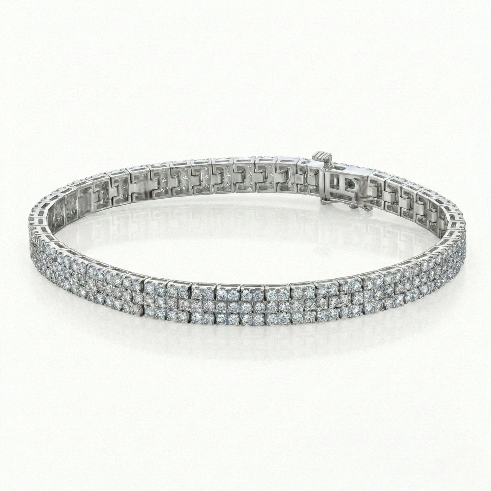 3 Row Diamonds Bracelet
