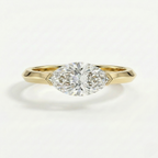 Art Deco Marquise Bezel Set Ring