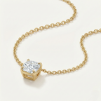 Cushion Solitaire Pendant