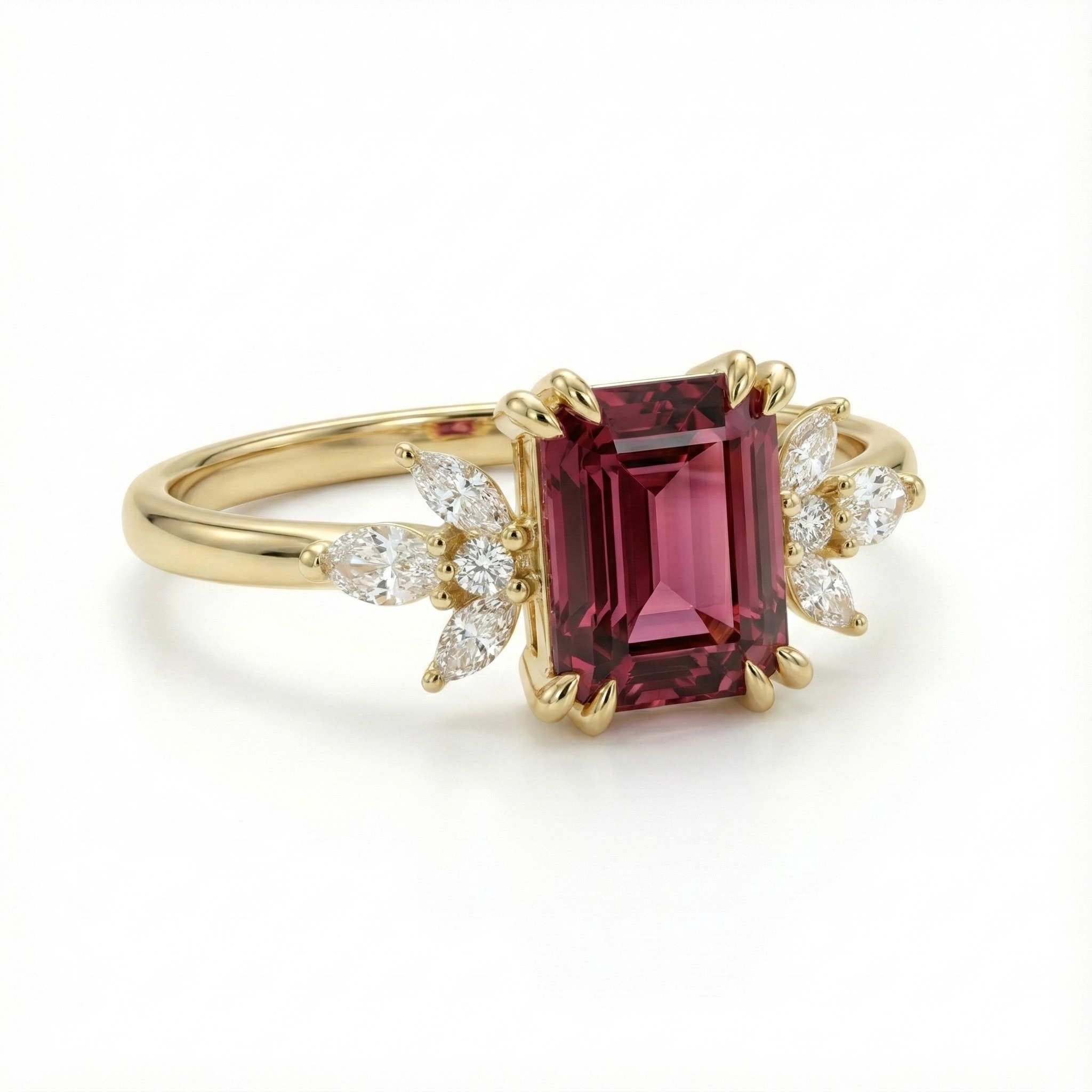 Tourmaline Blossom Ring