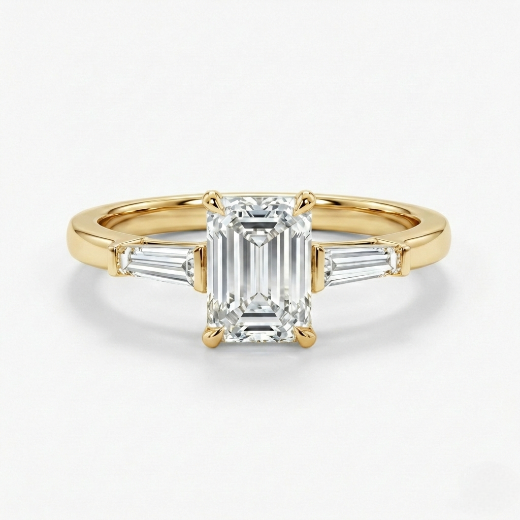 Emerald & Tepper Diamonds Ring