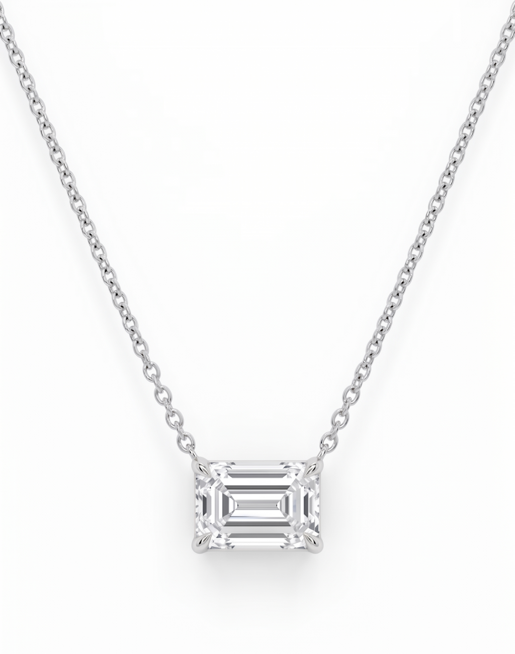 Emerald Floating Pendant