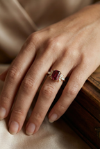 Tourmaline Blossom Ring