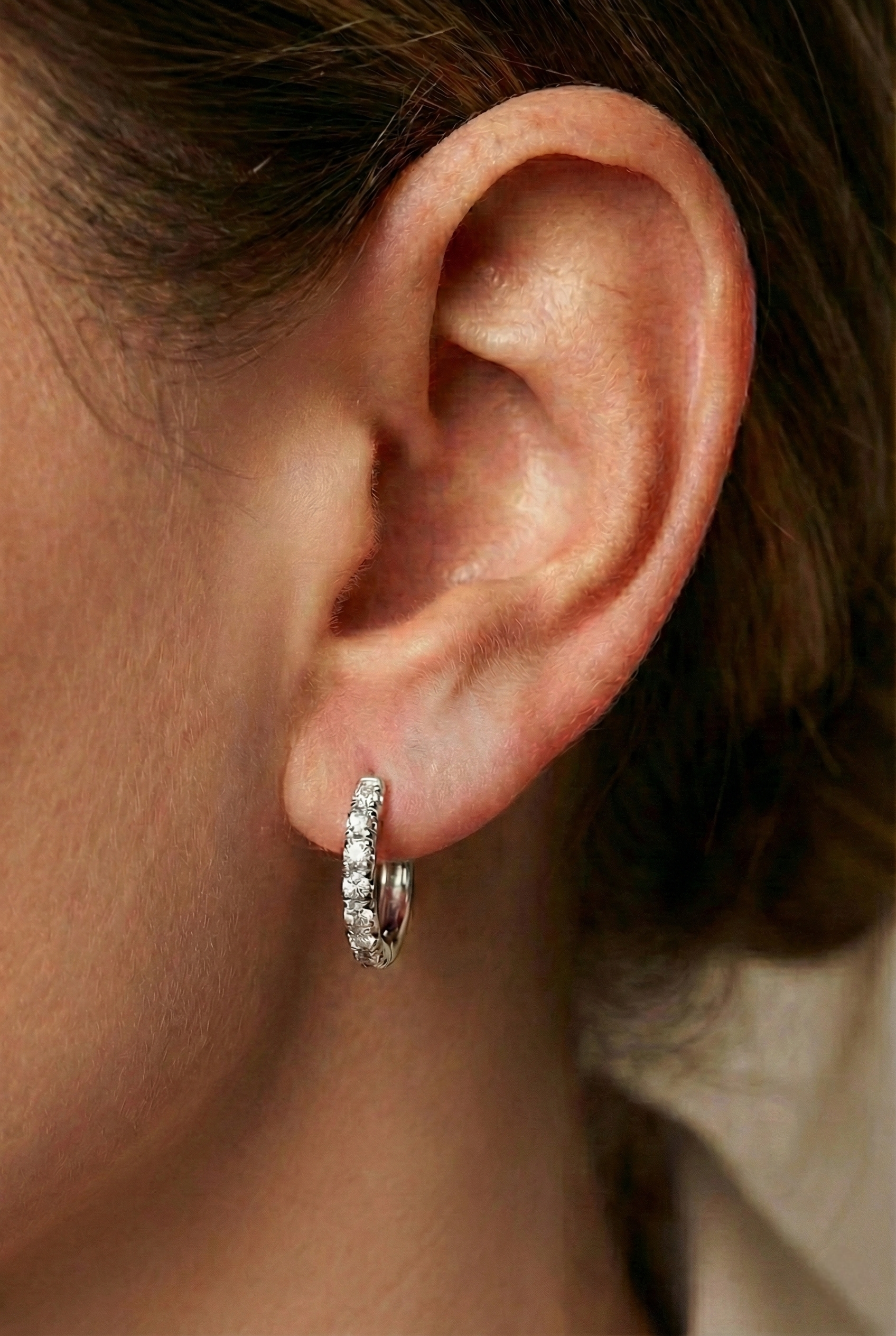 Hoop Diamonds Earrings