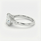 Cushion & Tapered Baguette Ring