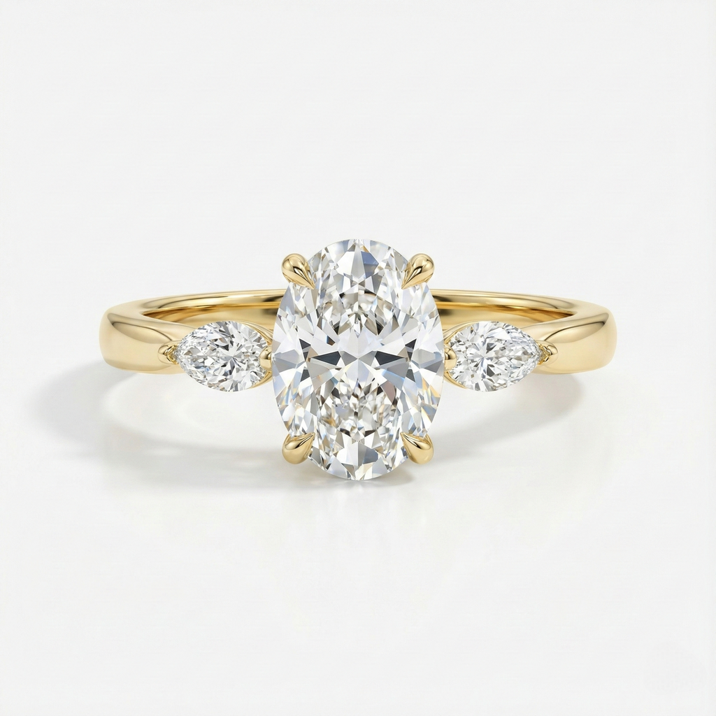 Oval & Marquise Diamonds Ring