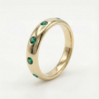 Bezel Emerald Eternity Ring