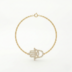 Big Hamsa Diamonds Bracelet
