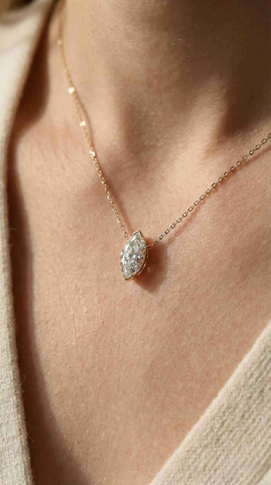 Marquise Glow Pendant