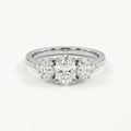 Oval Degrade Diamonds Ring