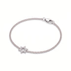 Diamond Star of David Bracelet